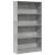 Bibliotecă, gri beton, 80x24x143 cm, lemn prelucrat GartenMobel Dekor