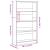 Bibliotecă, gri beton, 80x24x143 cm, lemn prelucrat GartenMobel Dekor