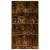 Bibliotecă, stejar fumuriu, 80x24x143 cm, lemn prelucrat GartenMobel Dekor