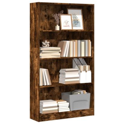 Bibliotecă, stejar fumuriu, 80x24x143 cm, lemn prelucrat GartenMobel Dekor