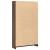 Bibliotecă, stejar maro, 80x24x143 cm, lemn prelucrat GartenMobel Dekor