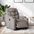 Fotoliu rabatabil electric, gri taupe, material textil GartenMobel Dekor