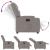 Fotoliu rabatabil electric, gri taupe, material textil GartenMobel Dekor