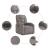 Fotoliu rabatabil electric, gri taupe, material textil GartenMobel Dekor
