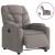 Fotoliu rabatabil electric, gri taupe, material textil GartenMobel Dekor
