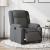 Fotoliu rabatabil electric, gri închis, material textil GartenMobel Dekor