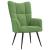 Scaun de relaxare, verde deschis, catifea GartenMobel Dekor