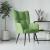 Scaun de relaxare, verde deschis, catifea GartenMobel Dekor