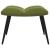 Scaun de relaxare cu taburet, verde deschis, catifea GartenMobel Dekor