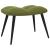 Scaun de relaxare cu taburet, verde deschis, catifea GartenMobel Dekor