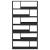 Bibliotecă, negru, 100x33x187,5 cm, lemn prelucrat GartenMobel Dekor