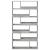 Bibliotecă, gri beton, 100x33x187,5 cm, lemn prelucrat GartenMobel Dekor