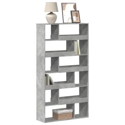 Bibliotecă, gri beton, 100x33x187,5 cm, lemn prelucrat GartenMobel Dekor