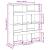 Bibliotecă, alb, 100x33x125,5 cm, lemn prelucrat GartenMobel Dekor