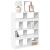 Bibliotecă, alb, 100x33x125,5 cm, lemn prelucrat GartenMobel Dekor