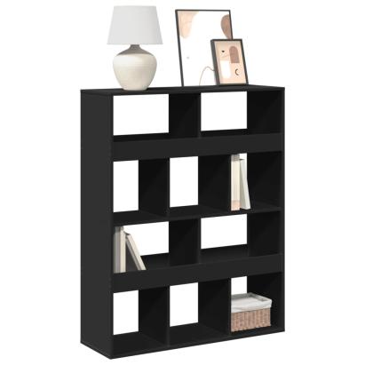 Bibliotecă, negru, 100x33x125,5 cm, lemn prelucrat GartenMobel Dekor