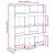 Bibliotecă, gri beton, 100x33x125,5 cm, lemn prelucrat GartenMobel Dekor