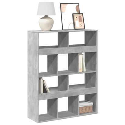 Bibliotecă, gri beton, 100x33x125,5 cm, lemn prelucrat GartenMobel Dekor