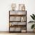 Bibliotecă, stejar fumuriu, 100x33x125,5 cm, lemn prelucrat GartenMobel Dekor