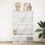 Bibliotecă, alb, 100x33x156,5 cm, lemn prelucrat GartenMobel Dekor