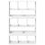 Bibliotecă, alb, 100x33x156,5 cm, lemn prelucrat GartenMobel Dekor
