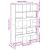 Bibliotecă, negru, 100x33x156,5 cm, lemn prelucrat GartenMobel Dekor