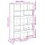Bibliotecă, stejar sonoma, 100x33x156,5 cm, lemn prelucrat GartenMobel Dekor