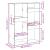 Bibliotecă, alb, 100x33x135 cm, lemn prelucrat GartenMobel Dekor