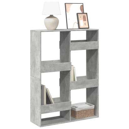 Bibliotecă, gri beton, 100x33x135 cm, lemn prelucrat GartenMobel Dekor
