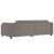 Cadru de pat, gri taupe, 100 x 200 cm, material textil GartenMobel Dekor