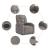 Fotoliu rabatabil, gri taupe, material textil GartenMobel Dekor