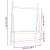 Suport pentru haine, alb, 100x45,5x150 cm, lemn masiv de pin GartenMobel Dekor