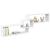 Dulap de perete, alb, 158x18x53 cm, lemn prelucrat GartenMobel Dekor