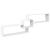 Dulap de perete, alb, 158x18x53 cm, lemn prelucrat GartenMobel Dekor