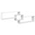 Dulap de perete, alb, 158x18x53 cm, lemn prelucrat GartenMobel Dekor