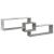 Dulap de perete, gri beton, 158x18x53 cm, lemn prelucrat GartenMobel Dekor