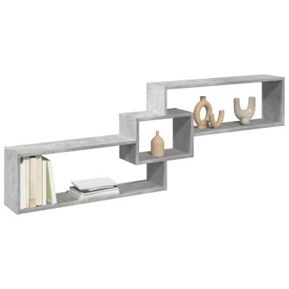 Dulap de perete, gri beton, 158x18x53 cm, lemn prelucrat GartenMobel Dekor
