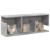 Dulap de perete, gri beton, 80x20x30 cm, lemn prelucrat GartenMobel Dekor