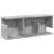 Dulap de perete, gri beton, 80x20x30 cm, lemn prelucrat GartenMobel Dekor