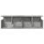 Dulap de perete, gri beton, 100x20x30 cm, lemn prelucrat GartenMobel Dekor
