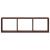 Dulap de perete, stejar maro, 100x16x30 cm, lemn prelucrat GartenMobel Dekor