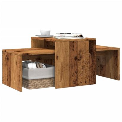 Măsuță de cafea, lemn vechi, 100x48x40 cm, lemn prelucrat GartenMobel Dekor