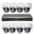 Sistem supraveghere IP Hikvision 8 camere 4K IR 30m lumina alba 30m lentila 2.8mm microfon, NVR 8 canale PoE 12MP AcuSense SafetyGuard Surveillance