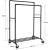 Suport mobil cu roti pentru haine, Songmics, cu raft pentru incaltaminte, metal, negru, max 110 kg, 100x59x162 cm GartenVIP DiyLine