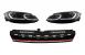 Grila Centrala cu RHD Faruri LED Semnal Dinamic VW Golf 7.5 VII Facelift (2017+) GTI Look Rosu/Crom Performance AutoTuning