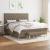 Pat box spring cu saltea, gri taupe, 160x200 cm material textil GartenMobel Dekor
