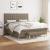 Pat box spring cu saltea, gri taupe, 160x200 cm material textil GartenMobel Dekor