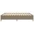 Cadru de pat, gri taupe, 160 x 200 cm, material textil GartenMobel Dekor