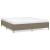Cadru de pat, gri taupe, 160 x 200 cm, material textil GartenMobel Dekor