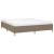 Cadru de pat, gri taupe, 160 x 200 cm, material textil GartenMobel Dekor